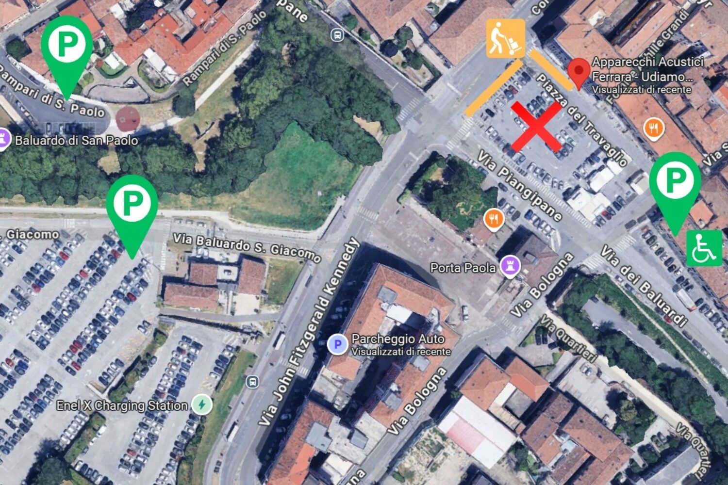 parcheggi centro acustico ferrara apparecchi acustici